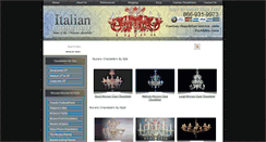 Desktop Screenshot of italian-lighting-center.com